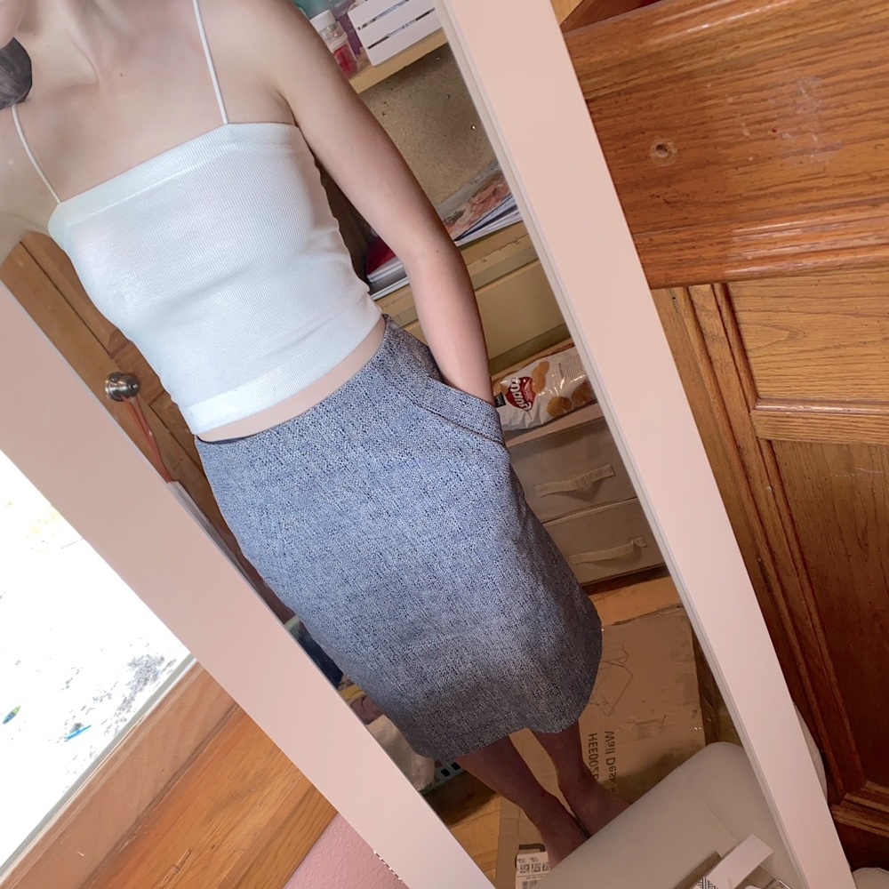 lands end midi professional skirt
